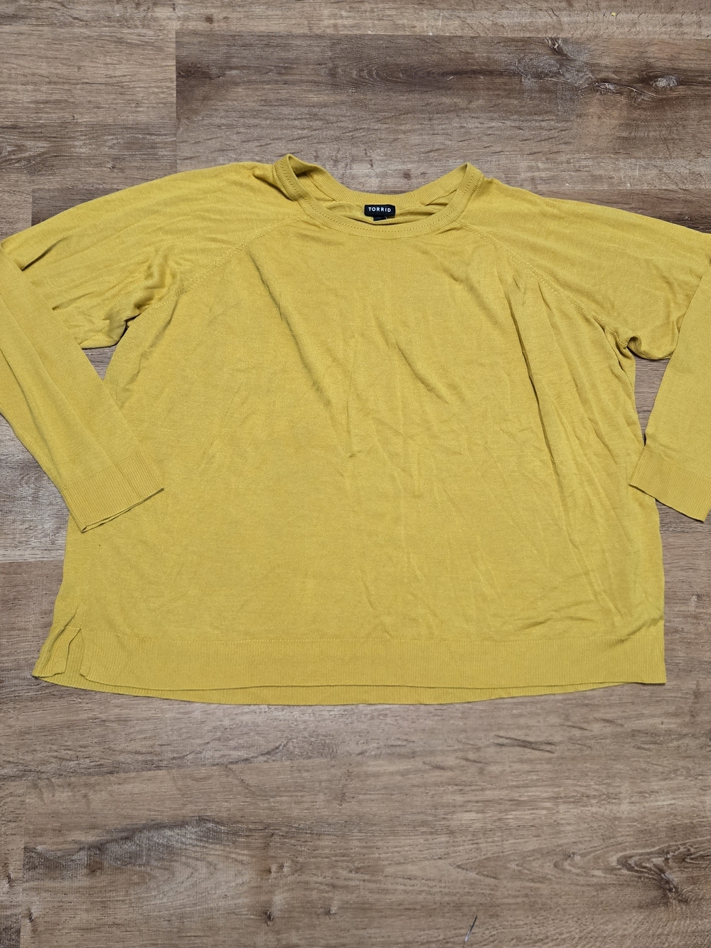 torrid Golden Yellow Lightweight Crewneck Sweater Size 3 3x